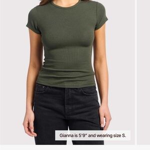 Women's nuuds slinky rib tee